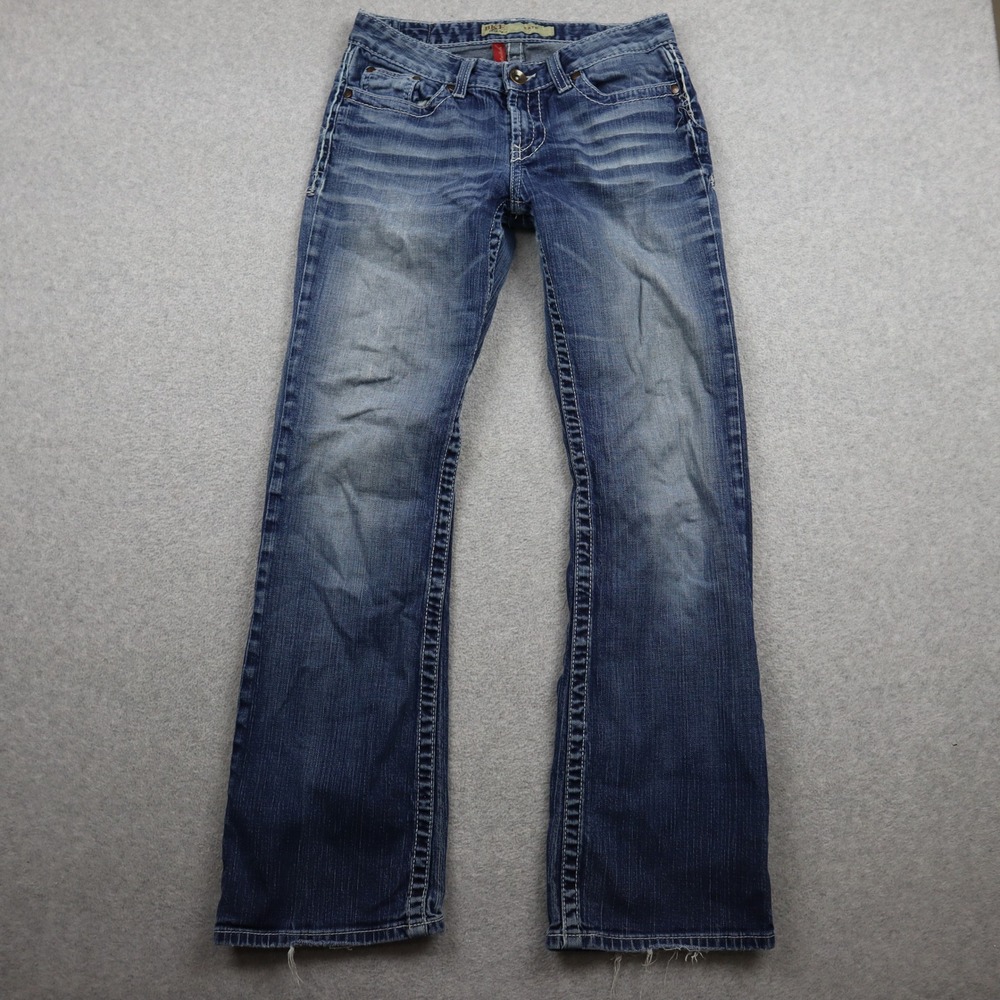 BKE Kate Bootcut Jeans Womens 28 Stretch Low Rise Medium Wash Denim Blue Pants